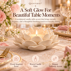 Qanveris™ PetalGlow Candle Table Accent