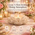 Qanveris™ PetalGlow Candle Table Accent