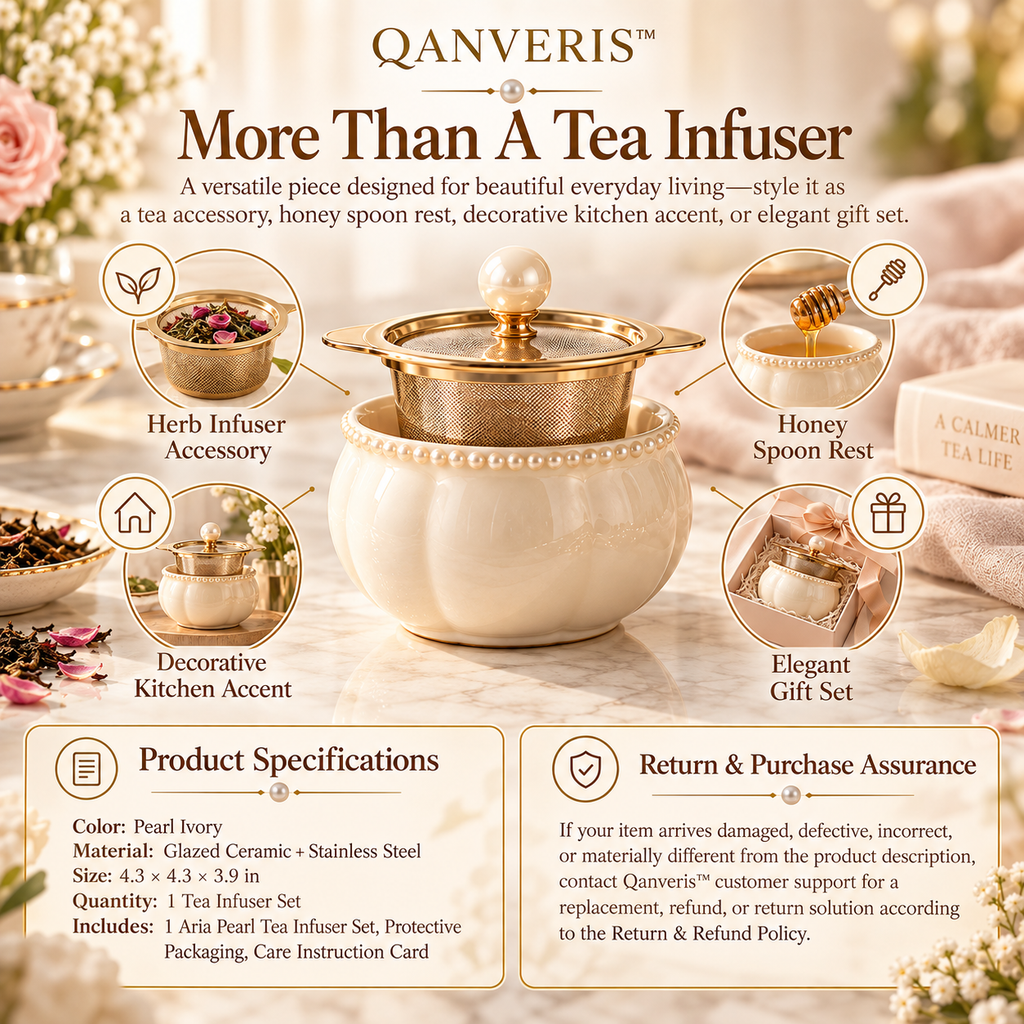 Qanveris™ Aria Pearl Tea Infuser Set