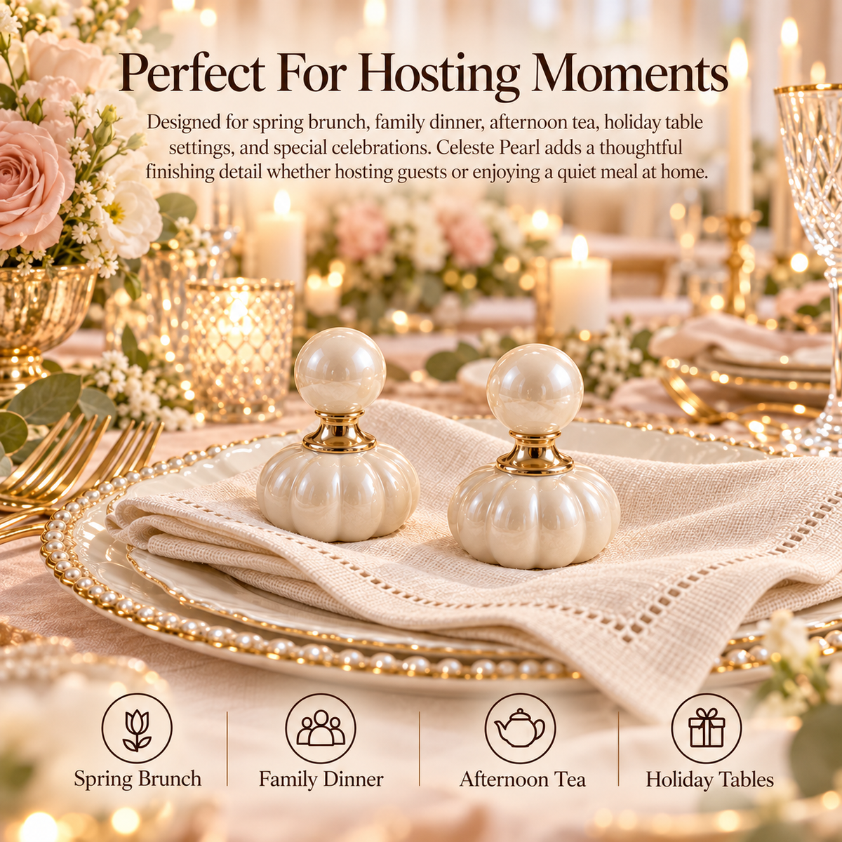 Qanveris™ Celeste Pearl Napkin Weight