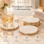 Qanveris™ Bellavie Pearl Coaster Set