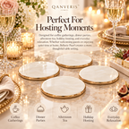 Qanveris™ Bellavie Pearl Coaster Set